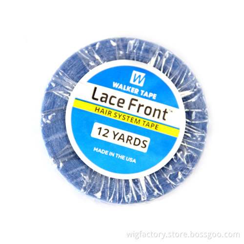 Waterproof blue tape 3 yard/12 yard/36 yard blue toupee hair patch tape, waterproof lace frontal hair tape